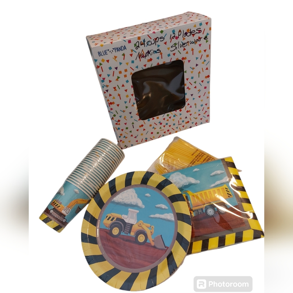 Construction Theme Party Supplies for 12 New in the Box